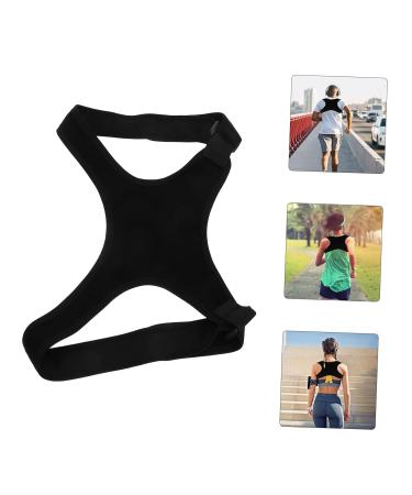 GLEAVI Belt Brace Shoulder Rest Holder Posture Band Back Straightener Black Polyester - Buy Online on GoSupps.com