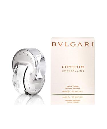 Bvlgari Women's Omnia Crystalline Eau De Toilette Spray Silver 1.33 oz