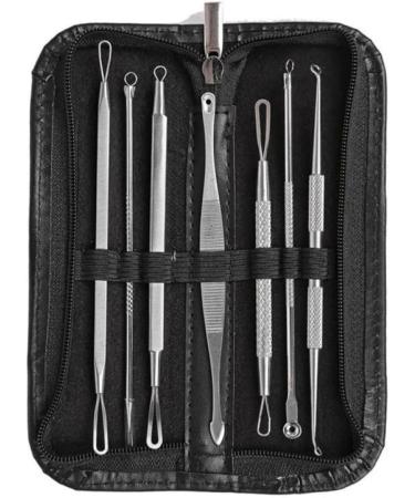 HAPINARY 14 Pcs Extractor Tools Blackhead Extractor Blackhead Removal Tool Comedone Extractor Silver - Buy Online on GoSupps.com