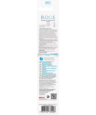 ROCS Whitening Toothbrush - Safe & Effective Tooth Brushing for a Brighter Smile | International Shipping Available - Buy Online on GoSupps.com