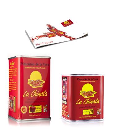 Smoked Paprika pack La Chinata Mild 160g and 70g Spicy