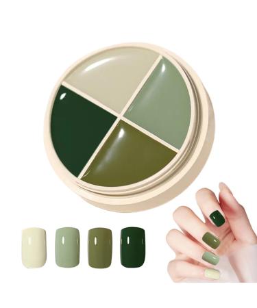 4 Colors Solid Nail Gel Palette | Nail Mud Gel Polish Kit Strong Acrylic Tips Painting Set Solid Nail Gel Glue for Soft Gel Nail Tips for 53