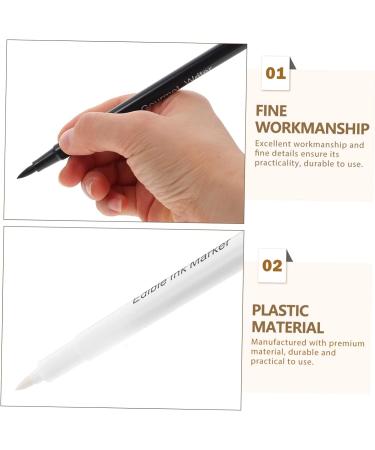 STOBAZA 2pcs Can Be Food Coloring Pen White Fondant Marker Edible Ink Marker White Writing Icing Plastic Black White - Buy Online on GoSupps.com