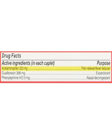 Tylenol Cold Congestion Caplets 24 Count - Pack of 48 | Fast Relief for Cold Symptoms - Buy Online on GoSupps.com