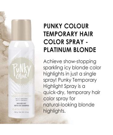 Punky Temporary Hair Highlight Spray Platinum Blonde 3.5 oz 2-Pack 3.5 Ounce (Pack of 2) Platinum Blonde - Buy Online on GoSupps.com