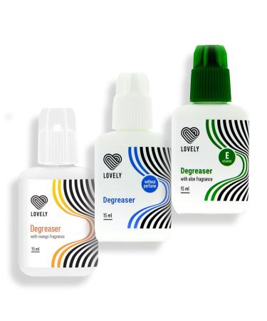 Lovely eyelash extension cleaner Cleanser - 15ml for pretreatment fragrance: mango |Eyelashes degreaser |Eyelash preparation for artificial eyelashes |Eyelash care eyelash cleaner mango 15ml