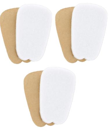 Felt Tongue Pads Cushion for Shoes (Large - 3 Pair) Large (3 Pair)