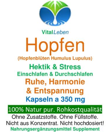 Buy Pure Hops Capsules - 180mg Hop Flowers for Rest & Relaxation | Natural Menopause Support - No Additives - 350mg Each - Buy Online on GoSupps.com