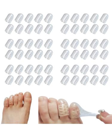 TOKZON Silicone Anti-Friction Toe Protector 2023 New Silicone Breathable Toe Covers 30/60piece Gel Toe Protectors Breathable Toe Covers Toe Protectors Caps for Corns Blisters and Pain Relief-60pcs