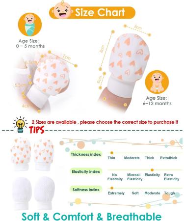 Baby Mittens - 6 Pairs Anti-Scratch Gloves for 6-12 Months Boys & Girls - Buy Online on GoSupps.com