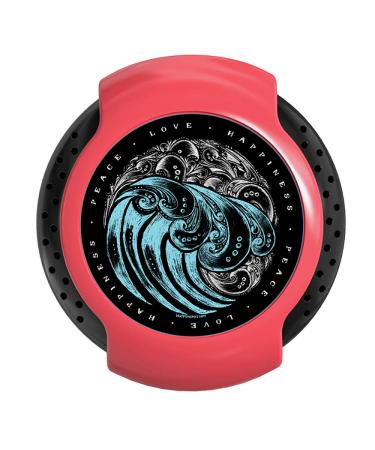 RooTainer – Premium Retainer Case with Clip – Cool Rugged Holder for Retainers, Mouth Guard or Invisalign – Kids & Adults – Safe & BPA Free with Vent Holes – Made in USA (Pink, Peace) Pink Peace