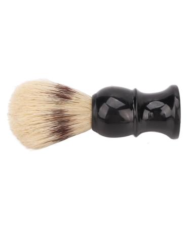 Beard Brush Small Portable Black Beard Brush with Curved Handle for Home Salon Travel