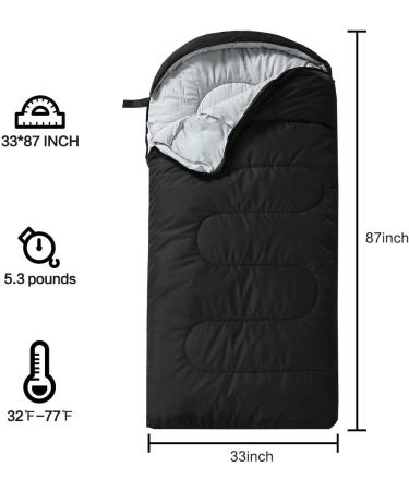 ASOUT Adult Sleeping Bag - 4 Season Portable Comfort for Camping, Hiking, and Backpacking - Dark Grey/Regular Size - Buy Online on GoSupps.com