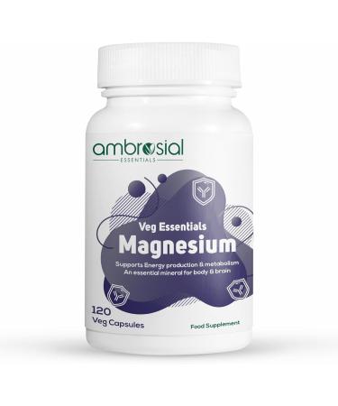 Ambrosial Magnesium Complex Food Supplement (Pack of 1-120 Capsules) 120 Count (Pack of 1)