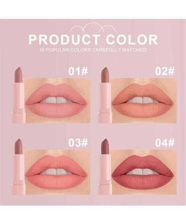  SOYDAN Matte Lipstick 10-Pack Water-Resistant Velvet Lip Gloss | Lip Makeup Supplies for Dates Meetings Weddings Travel Home Work - Buy Online on GoSupps.com