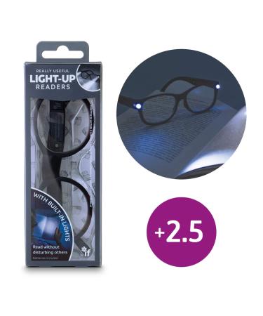 Really Useful Light-Up Readers +2.5 Tortoiseshell with Battery Tortoiseshell +2.5