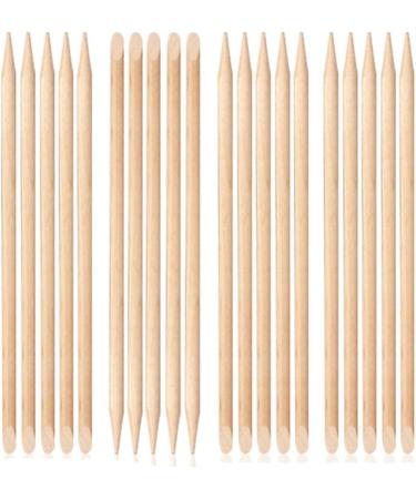 200 Pack Orange Wood Nail Sticks Double Heads Multi Functional Cuticle Pusher Remover Nail Cleaning Manicure Pedicure Tool - Buy Online on GoSupps.com