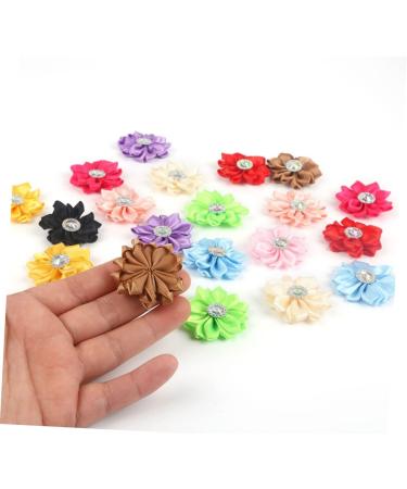 Alipis 3pcs 1 20pcs Head Band Rhinestones Flower Applique Ornament Cloth Bloom Ribbon Flower Bow Tie Set Pinkx3pcs Size 1x3pcs - Buy Online on GoSupps.com