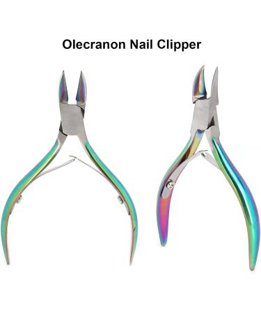 Cuticle Remover Stainless Steel Reduce the Risk Of Infection Olecranon Nail Clipper for Manicure Store for Finger Care for Pedicure Shop - Buy Online on GoSupps.com