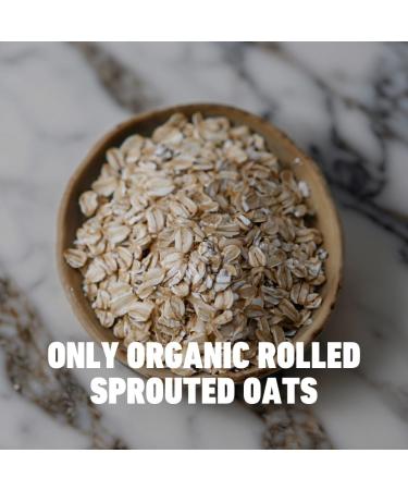 Sun & Seed Organic Sprouted Rolled Oats 250g - Vegan Source of Fiber & Protein - Raw & Natural - Buy Online on GoSupps.com