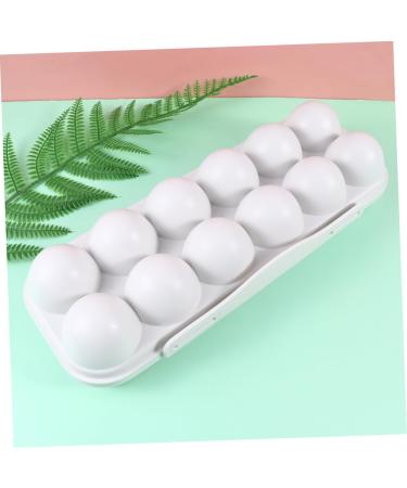 LABRIMP Food Serving Tray 2pcs Egg Tray Holder with Lid Drawer Organizer with Lid Egg Holer Storage Box Egg Carton Portable Grey 30X11CM - Buy Online on GoSupps.com