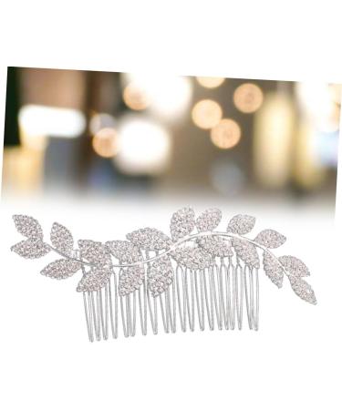 DOITOOL Tocados Para El Wedding Hair Accessories Silver Hair Comb Alloy Hair Comb Tiara Bridal Comb Bridal Side Comb European and American Headgear Banquet - Buy Online on GoSupps.com
