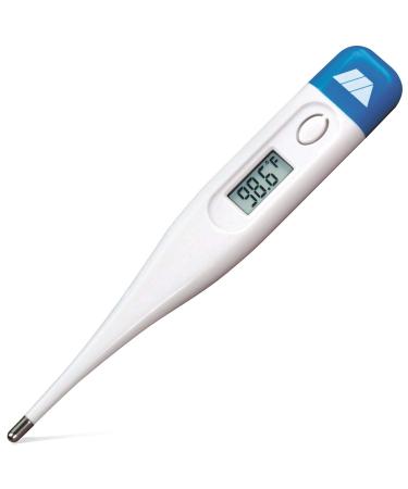 MABIS Digital Thermometer for Adults, Thermometer for Adults, Children and Babies, Oral Thermometer, FSA HSA Eligible Thermometer, Underarm Thermometer, Temperature Thermometer, 60 Seconds Readings 60 Sec Blue