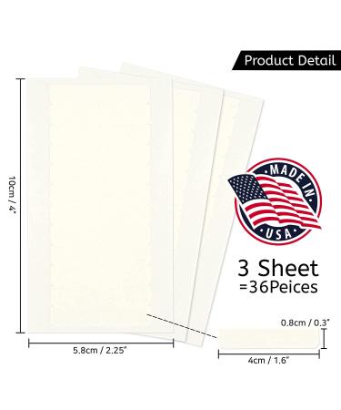 Premium Tape Extension Replacement - 36 Double Sided Adhesive Tabs for Tape-in Extensions | Professional Quality | 72 Pieces (6 Sheets - Buy Online on GoSupps.com