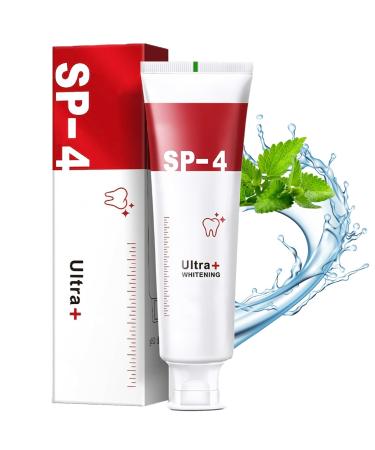 Yayashi Sp-4 Toothpaste Toothpaste Fresh Breath Toothpaste Whitening Tooth Care Toothpaste Sp-4 Brightening & Stain Removing Toothpaste (120g-Red)