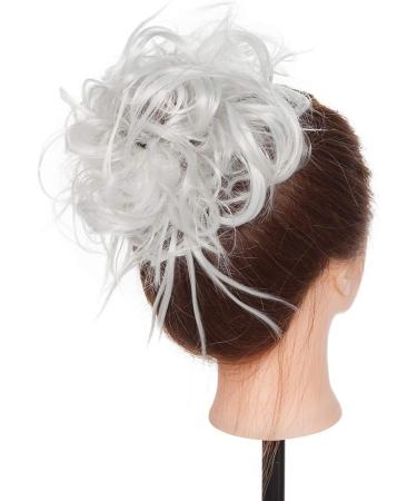 Tousled Hair Extensions Scrunchie - Brown/Blonde/Silver Grey - Instant Ponytail - Buy Online on GoSupps.com