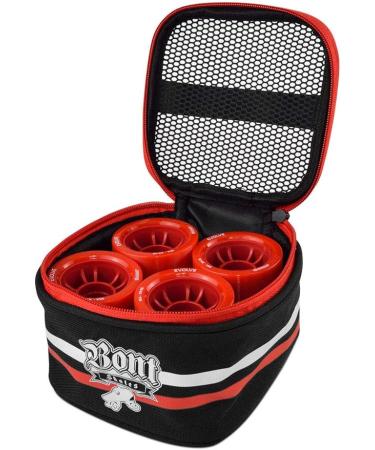 Bont Skates Quad Roller Skate Wheel Bag Holder - Black/Pink - Fits 8 Wheels - Buy Online on GoSupps.com