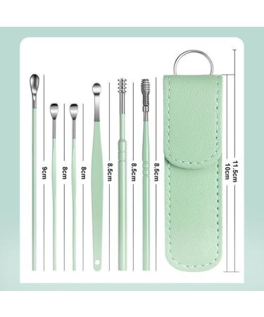 Latuzio Ear Cleaner Latuzio Ear Wax Cleaner Tool Set 6PCS Innovative Spring Earwax Cleaner Tool Set Ear Cleaner Earwax Removal Kit with Storage Bag (Purple) - Buy Online on GoSupps.com