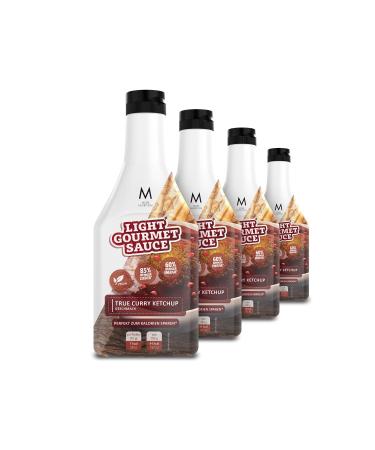 More Light Gourmet Sauce 4 x 285ml - True Curry Ketchup calorie -reduced sauce without adding sugar and unnecessary fat 4 x true curry ketchup
