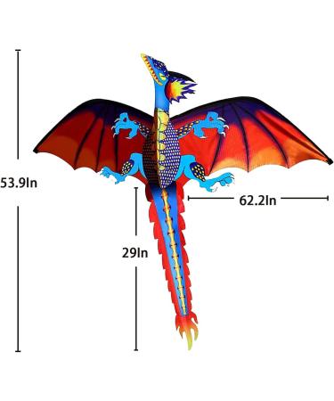 Touch the Sky Classic Kite for Kids - 55x62 Inches Includes Handle & Lines | Perfect for International Shipping - Buy Online on GoSupps.com
