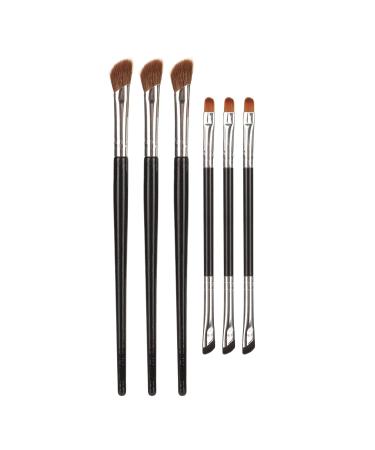 Zetiling 6Pcs Brush Nose Shadow Brush Kit | Skin-Friendly Fiber Bristles for Perfect Makeup | Double End Design | Soft Touch & Lightweight - Buy Online on GoSupps.com