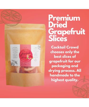 Cocktail Crowd Dried Grapefruit Slices for Cocktails Garnish Air Dried Grapefruit Slices for Drinks Gin Cocktails dehydrated no Sugar no additives Edible Cake Crafts Christmas Decorations - Buy Online on GoSupps.com