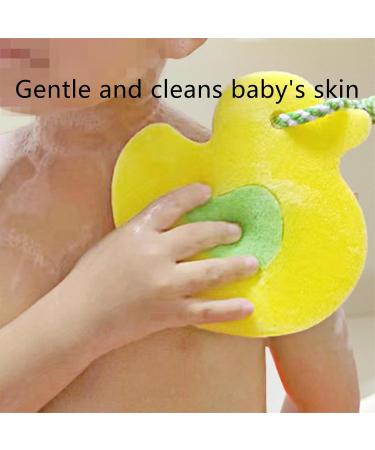 Body Sponge for Shower Animal Shape Bath Scrubber Bathing Sponge Cartoon Scrubber for Women Men Kids Body Cleansing Supplies Duck - Buy Online on GoSupps.com