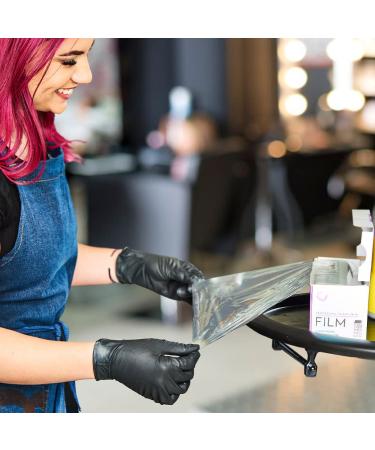 Colortrak Professional Cling-Free Hair Coloring Film - 500 Ft Roll for Balayage & Freehand Painting - Transparent Heat Retaining Perforated Every 6 Inches - Buy Online on GoSupps.com
