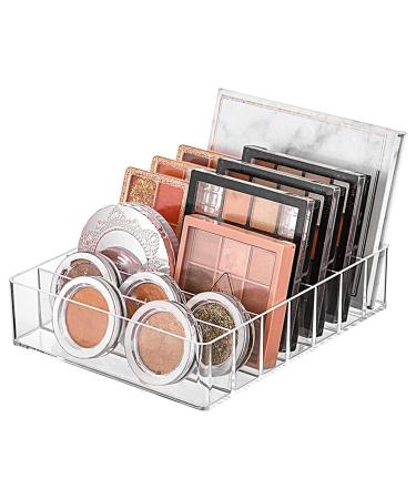 Pmandgk Eyeshadow Palette Organizer - 7 Sections Divided Makeup Acrylic Palette Holder for Makeup Cosmetics