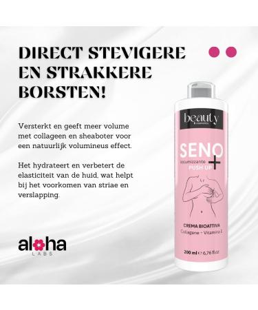 Aloha Labs Title AlohaLabs Seno Pump Cream Breast Firming and Plumping Cream 200ml Lifting and Modeling Effect With Collagen and Shea Butter Natural Body Care Product - Buy Online on GoSupps.com