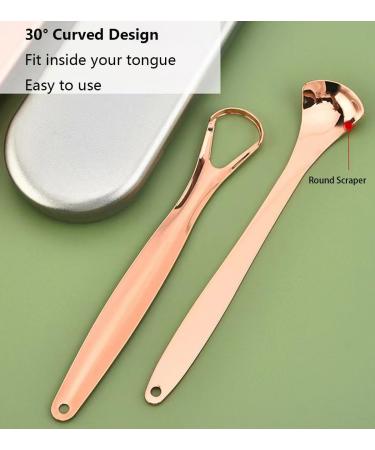 Tongue Scraper with Case 3PCS Reusable Stainless Steel Tongue Scrappers Brush Metal Tongue Scrubber with Dual Carved Handle for Adults(Silver) - Buy Online on GoSupps.com