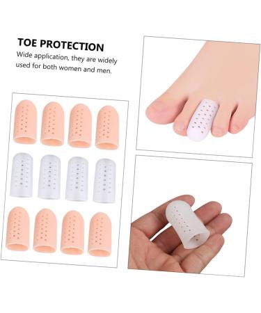 SEWOART 6 Pairs Toe Splitter Foot Protectors - Toe Sleeves for Hammer Toes and Ingrown Nails - High Heel Toe Caps for Pain Relief - Buy Online on GoSupps.com