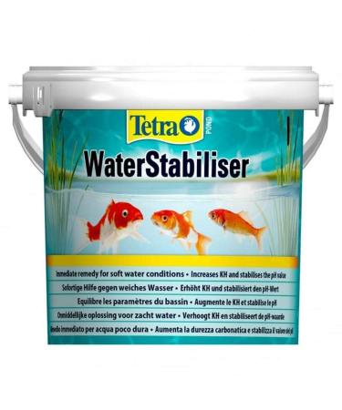 Tetra Pond Water Stabiler- stabilizes important water values optimizes the KH and pH value in the garden pond prevents soft pond water 1.2 kg bucket