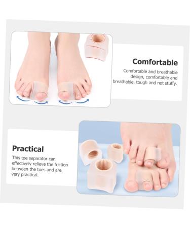 Healeved 2 Pairs Toe Splitter & Bunion Protector Sleeves for Men - Toe Separator Foot Care Tools - Reusable Toe Spacers - 2.7x2.2cm - Buy Online on GoSupps.com