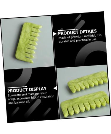 JECOMPRIS Jade Massage Roller & Gua Sha Set - 4-Piece Natural Skin Care Tools for Face & Hair - International Shipping Available - Buy Online on GoSupps.com