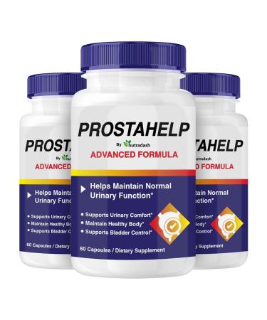 nutradash (3 Pack) Prosta Help Prostahelp Supplement Prosta Help Pills Prostahelp Capsules