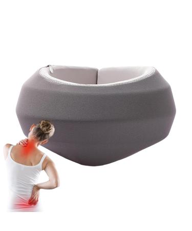 Luckxing Breaker Crause Neck Support Pillow - Adjustable Soft Foam for Sleep Relief - Hubal Ruff Fragrance - Gray - Buy Online on GoSupps.com