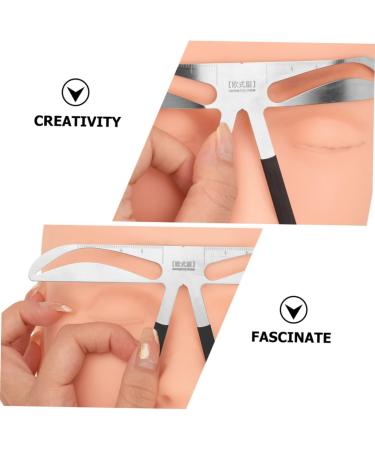 Mikinona Makeup Gadgets Embroidery Eyebrow Ruler Girl Eyebrow Marks Number Numbers Stickers - Buy Online on GoSupps.com