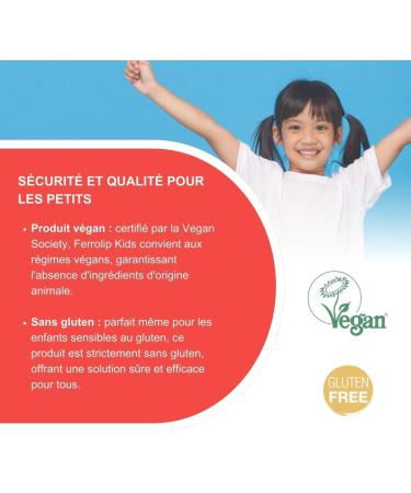Ferrolip Kids Compl ment de Fer pour Enfants d s 3 Ans avec Acide Folique Vitamine C et B12 (20 Sachets Oralsolubles la Fraise) Sans Troubles Gastro-intestinaux Sans Go t M tallique - Buy Online on GoSupps.com