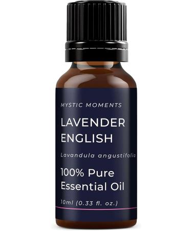 Mystic Moments Lavender Essential Oil 10ml | Pure Natural Vegan Oil for Diffusers Aromatherapy & Massage - Buy Online on GoSupps.com